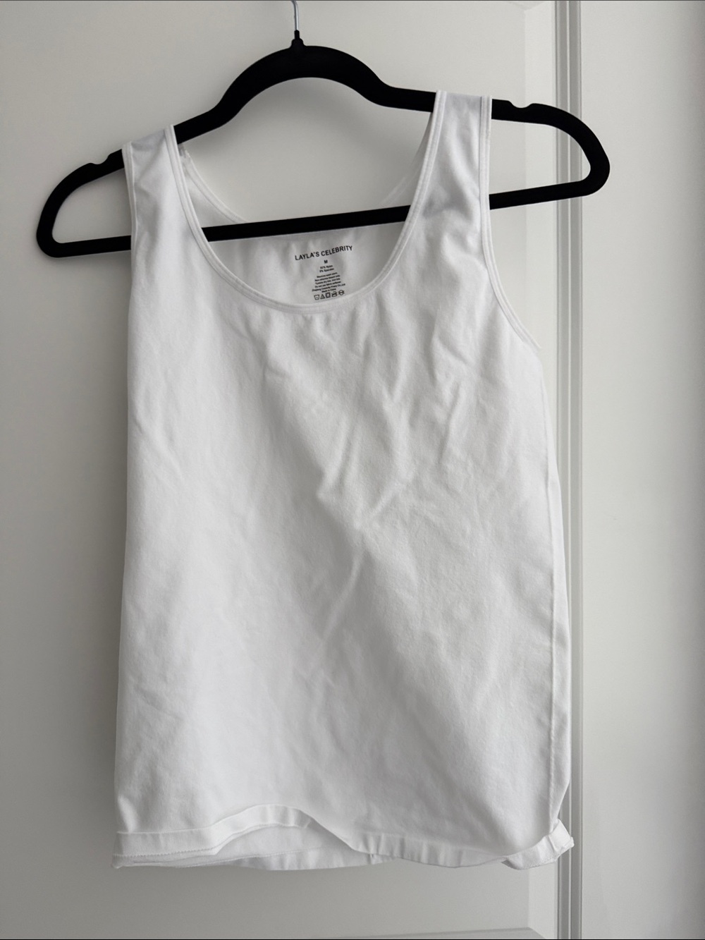 White Tank Top - Classic Scoop Neck